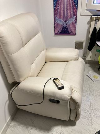 Sillón relax masaje beige