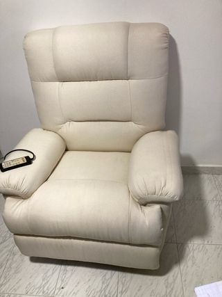 Sillón relax masaje beige