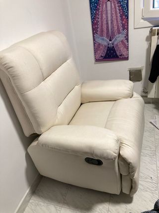 Sillón relax masaje beige