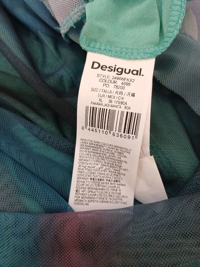 Falda Desigual multicolor