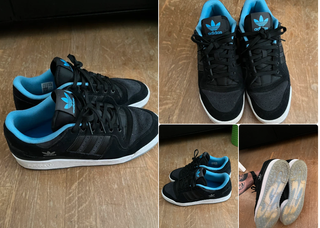 Zapatillas Adidas negras y azules