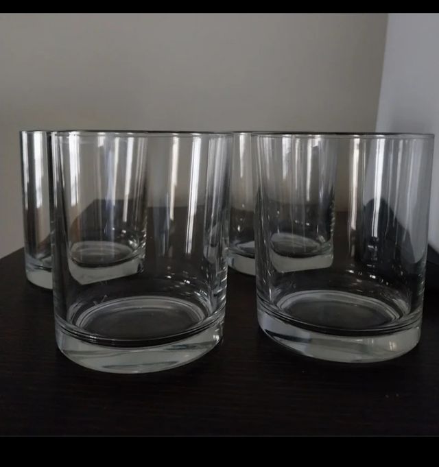 6 vasos de cristal
