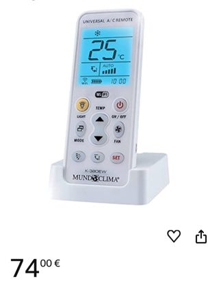 Mando aire acondicionado WIFI MUNDOCLIMA