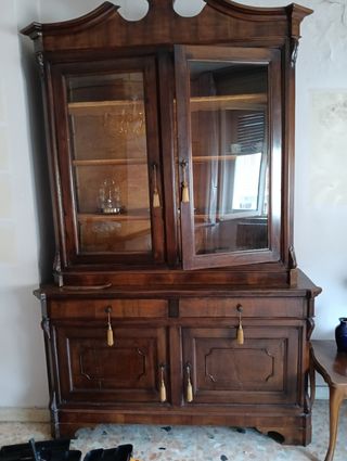 Mobile vetrina legno vintage