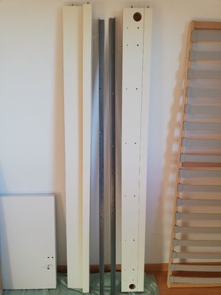 Cama IKEA Sultan 90x200 -  madera y metal
