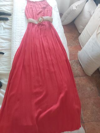 Vestido largo rojo