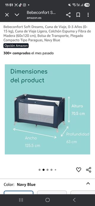 Cuna viaje plegable Bebéconfort