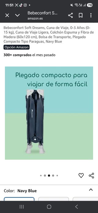 Cuna viaje plegable Bebéconfort