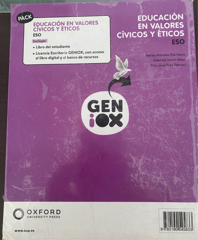 Educación en Valores Cívicos y Éticos ESO. Libr...