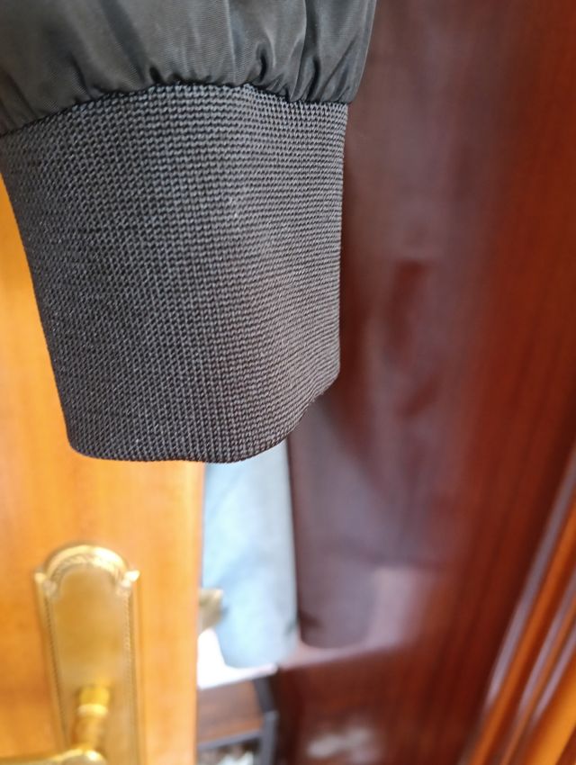 Cazadora bomber negra unisex