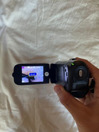 Cámara de video vintage digital estilo nueva