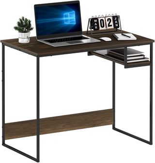 Escritorio Furinno marrón-negro