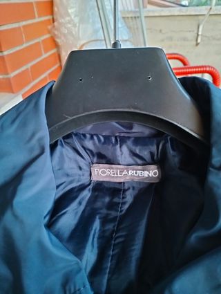Fiorella Rubino Trench impermeabile blu