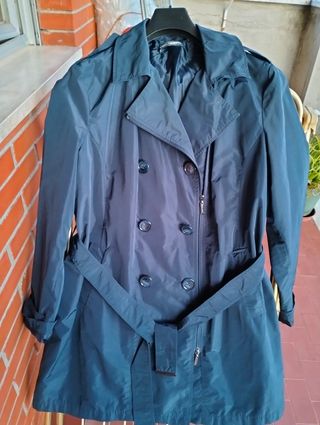 Fiorella Rubino Trench impermeabile blu