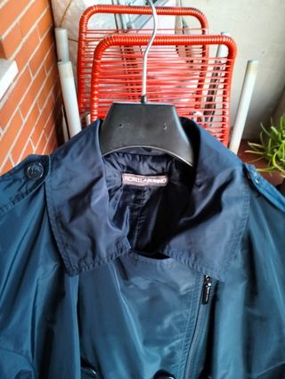 Fiorella Rubino Trench impermeabile blu