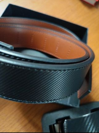 Cinturón Chaoren - Piel, Hebilla Carbono