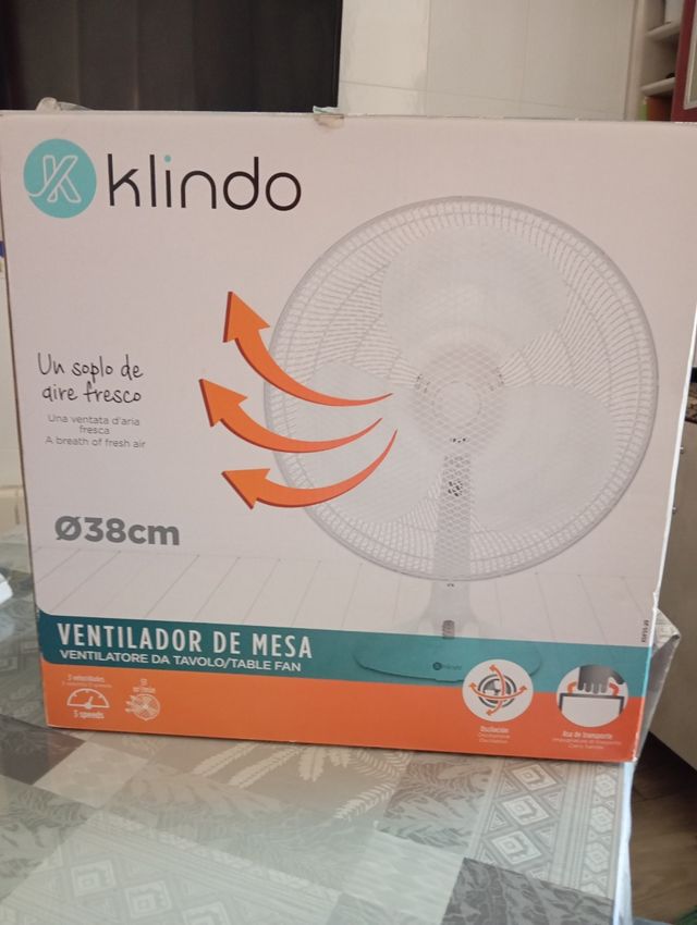 Ventilador Klindo 38cm - blanco