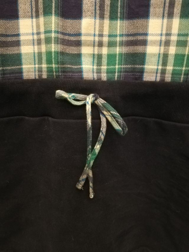 Vestito Duck Farm a quadri blu-verde