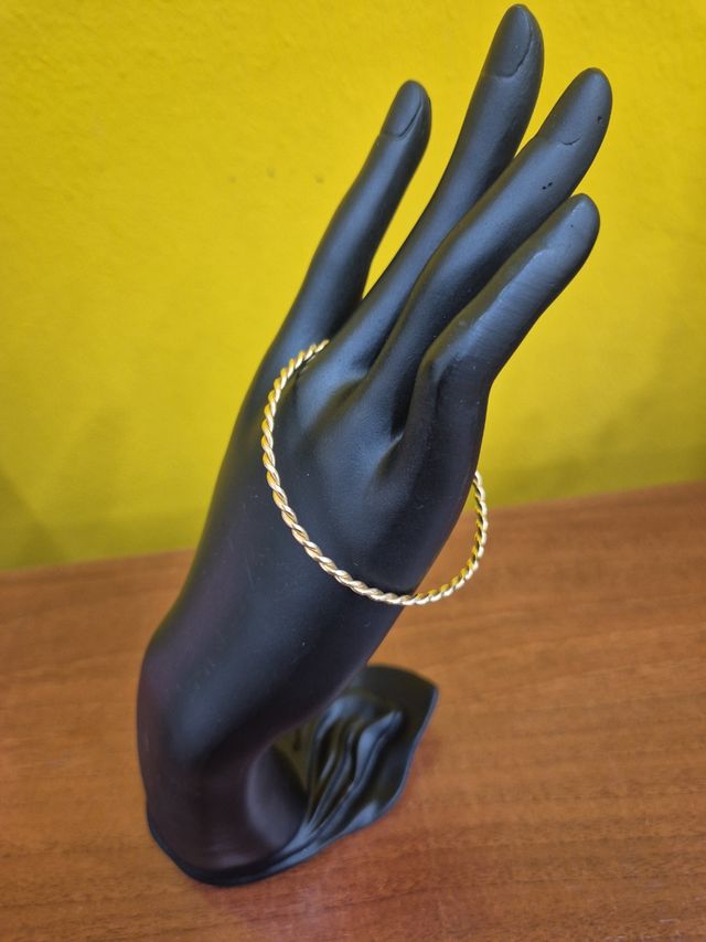 Pulsera oro 18k - Aro rizado
