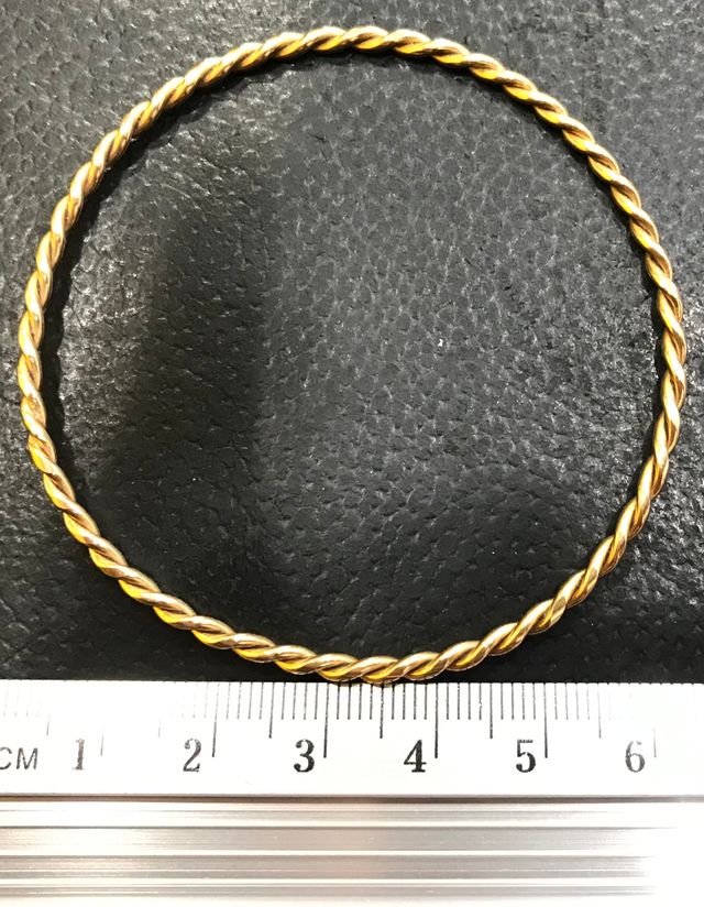 Pulsera oro 18k - Aro rizado