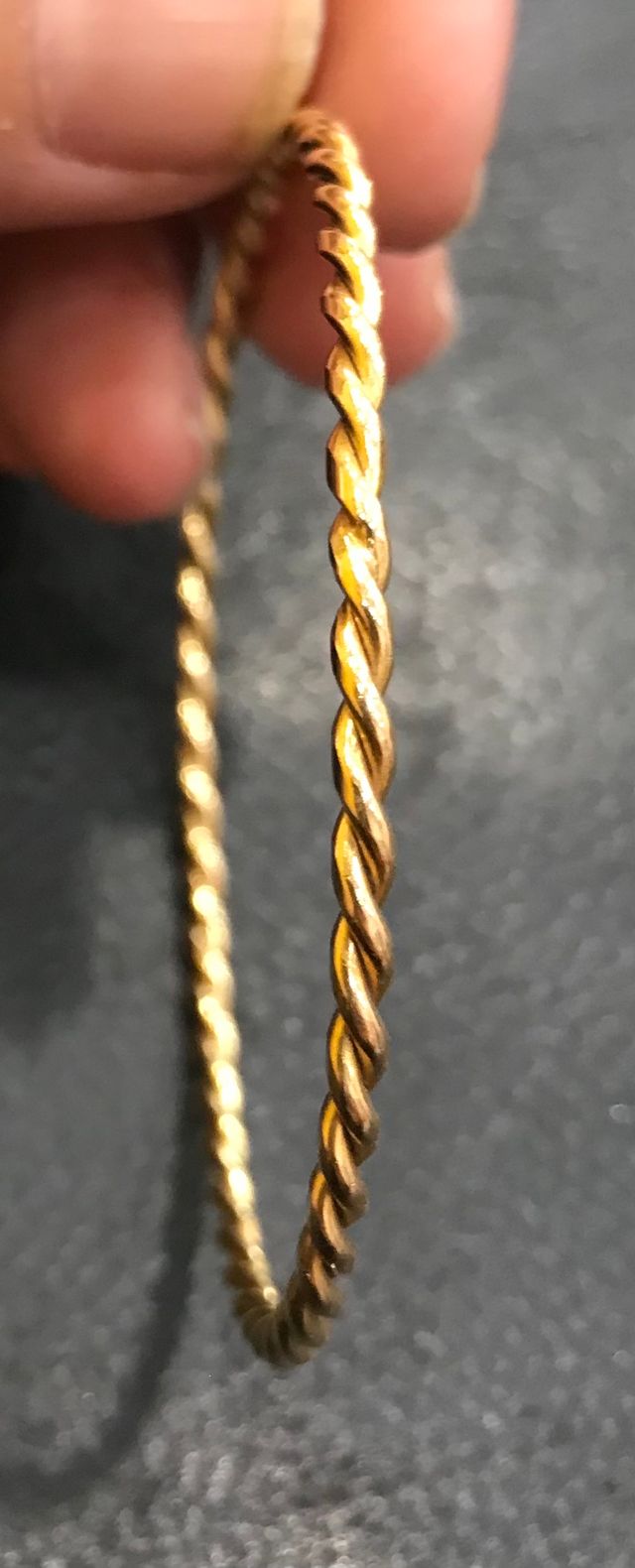 Pulsera oro 18k - Aro rizado