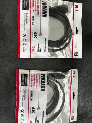 2 Cables HDMI PROLINX 1.5m 4K