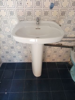 Lavabo Roca pedestal en  blanco