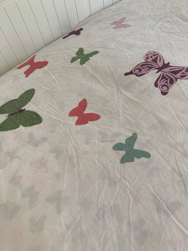 Funda nórdica cama 90 - Mariposas Reversible.