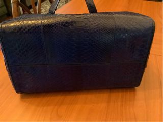 Dsquared2 borsa pitone blu