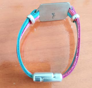 Pulsera mujer piel plata - Feng shui