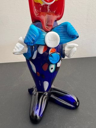 Murano originale Statuina pagliaccio vintage 70s