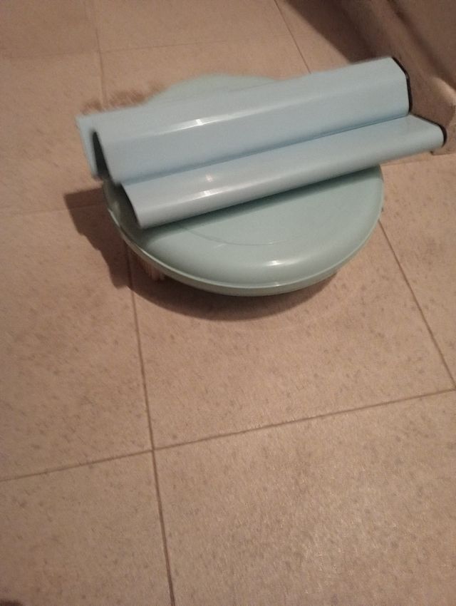 Banqueta baño desmontable azul