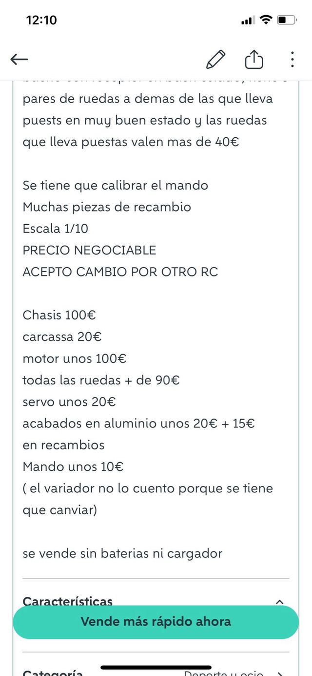 Auto buggy RedBull RC