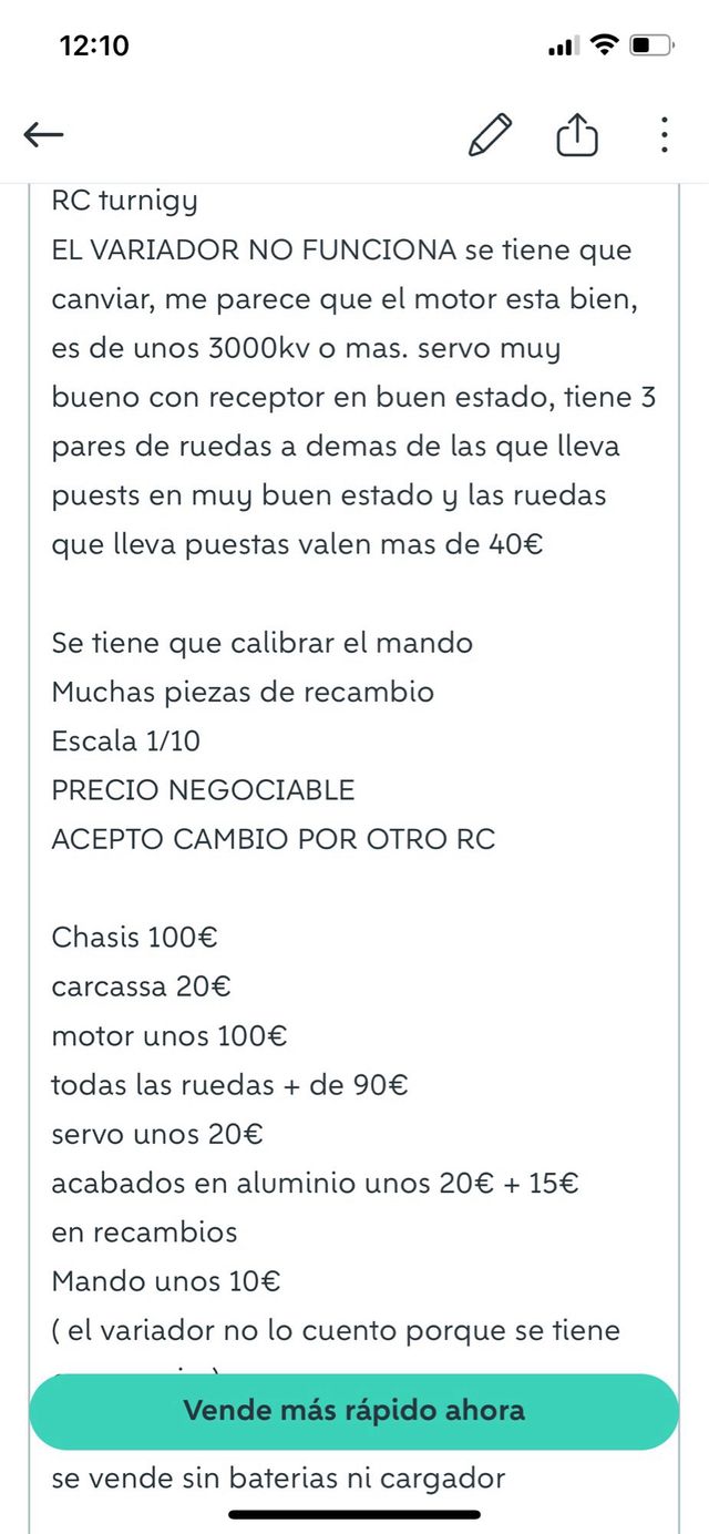 Auto buggy RedBull RC