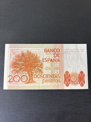Billete 200 pesetas España 1980