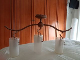 Lámpara techo 3 luces vintage