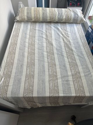 Cama Abatible Blanca 135cm