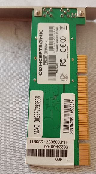 Tarjeta PCI inalambrica.