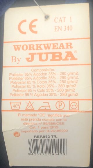 2 Pantalones JUBA Trabajo  1=26€ (2=45€) 1-M & 1-L