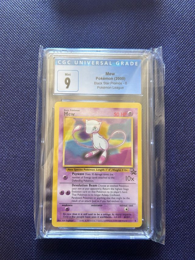 Carta Mew Pokémon (2000) CGC 9
