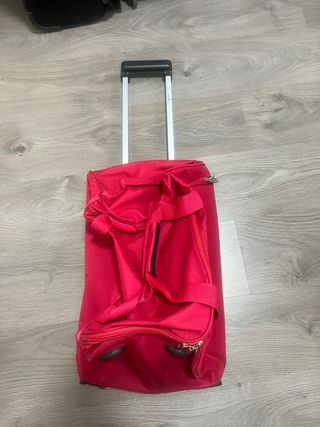 Bolsa viaje roja con ruedas