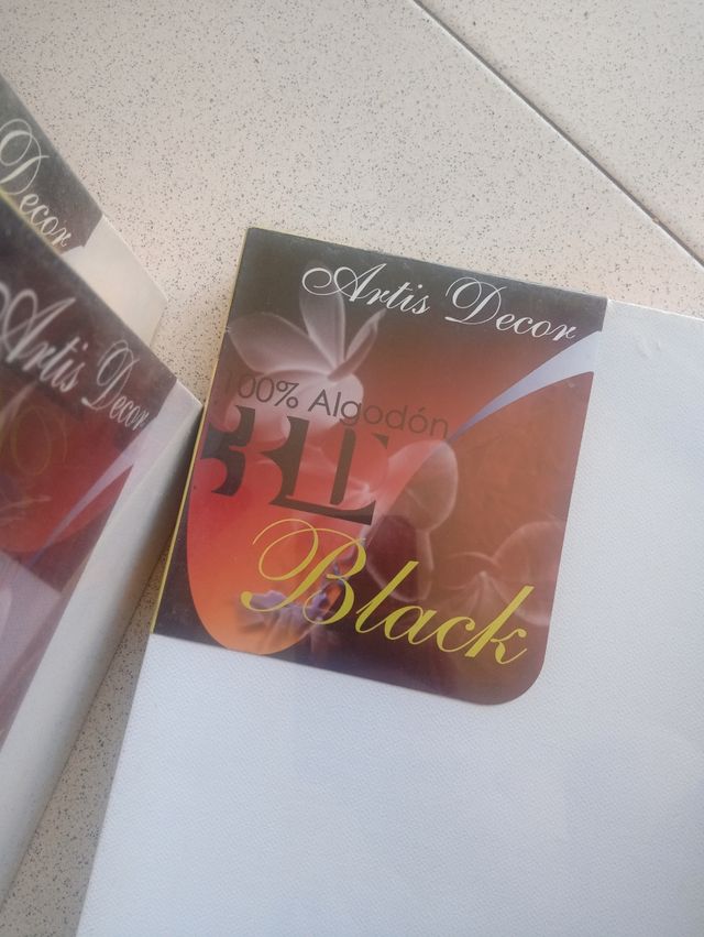 Lote 4 Lienzos algodón 50x20cm & 40x20cm