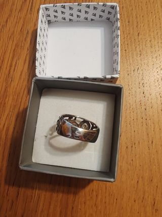 Anillo plata 925 ondas