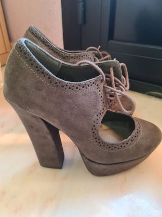 Tacones Marypaz color verde talla 35