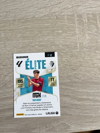 Cromo Budimir Panini firmado