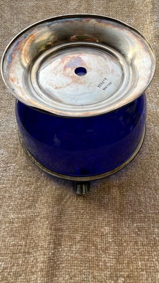 Cenicero vintage azul