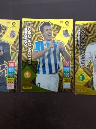 3 Cromos Balón de Oro