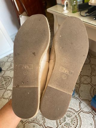 Alpargatas Zara beige-negro