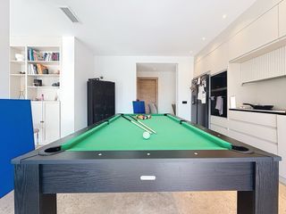 Mesa convertible billar/ping pong negra + acces.