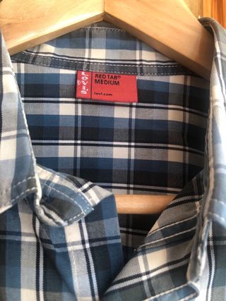 Camisa Levis cuadros azul-verde hombre